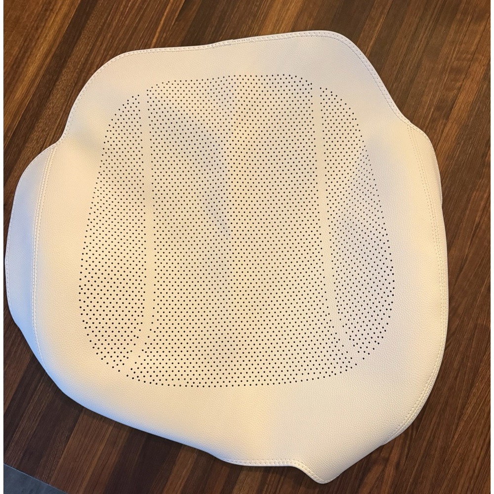 Nappa Leather Car Front Seat Bottom Cover for 2025-2026 Tesla Model Y/3 Ivory - Picture 3 of 6